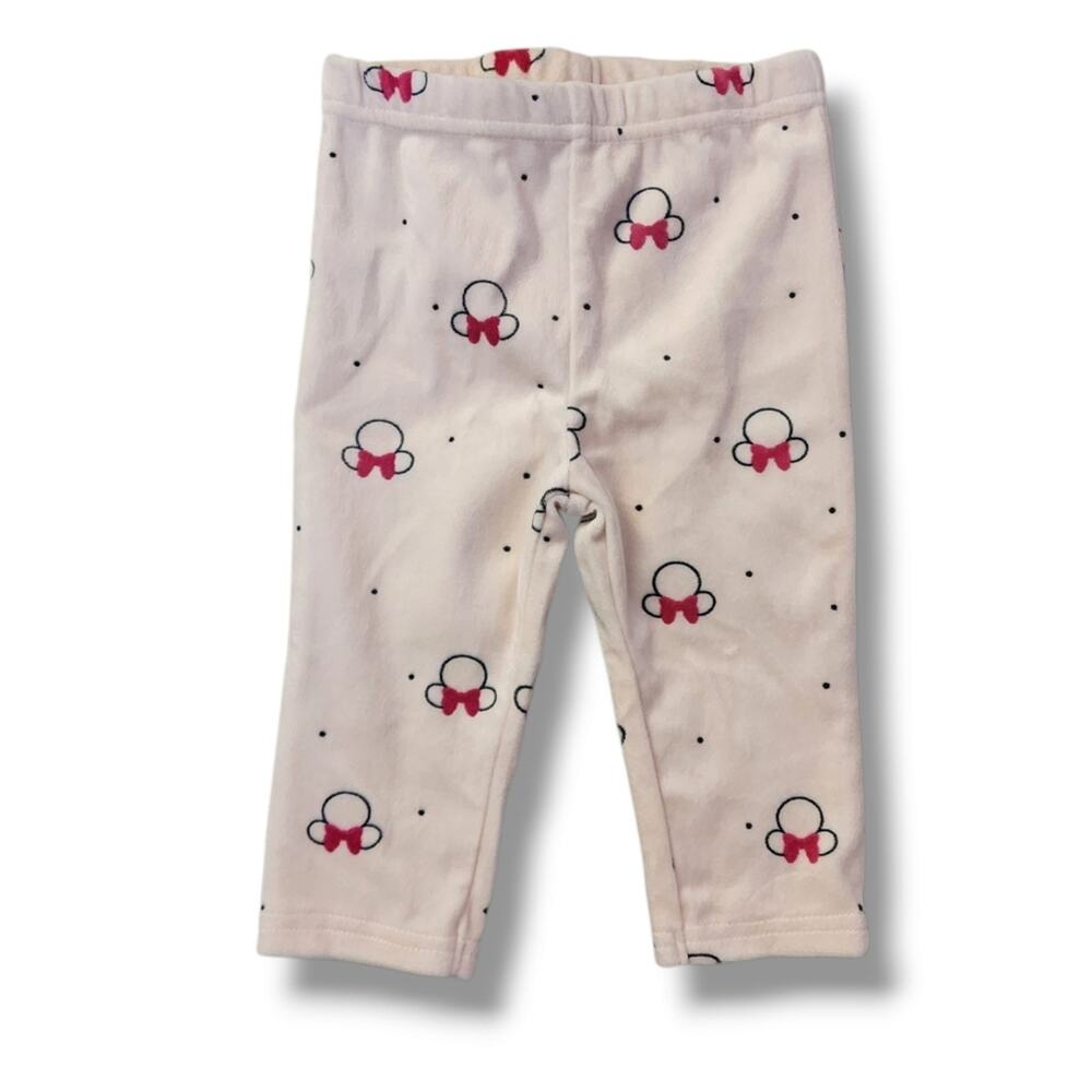 Disney Baby Pink Fleece Minnie Mouse and Dot Pants